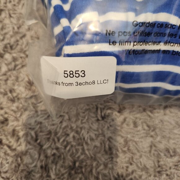 J. Crew Striped Pleated Ponte Dress Womens Medium Zip Back Blue White - Picture 12 of 12